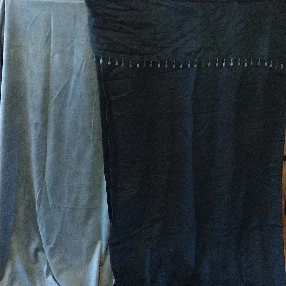 3 Moody Goth Black and Grey Velvet 82